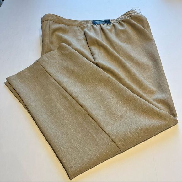 Alfred Dunner Women's Pants Light tan 22W Proportioned Short Classic Fit - Picture 1 of 8